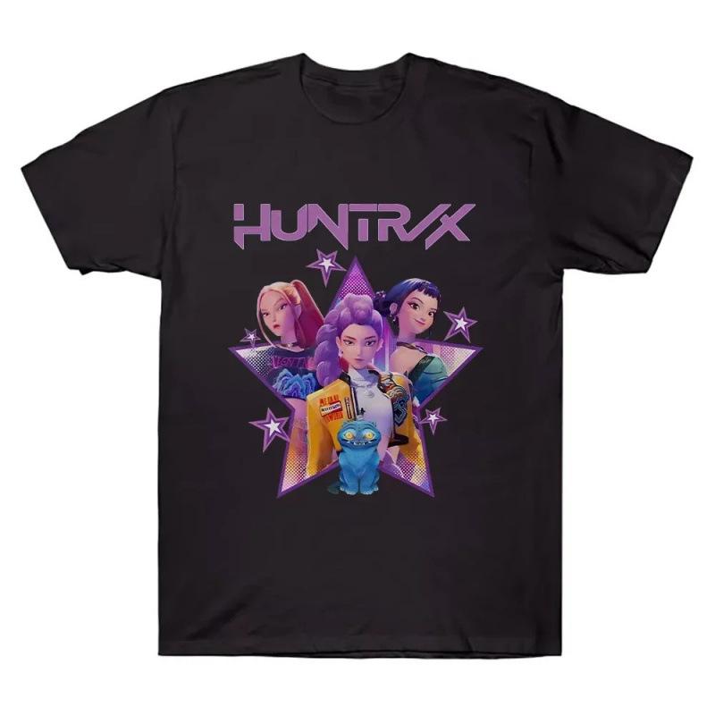 Fashion Women T-Shirt KPop Demon Hunters Tees Rumi Men Women O-Neck S