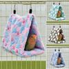 Plush Bird Nest Hammock Triangular Small Pet Hammock New Parrot Sleeping Bag for Parrots