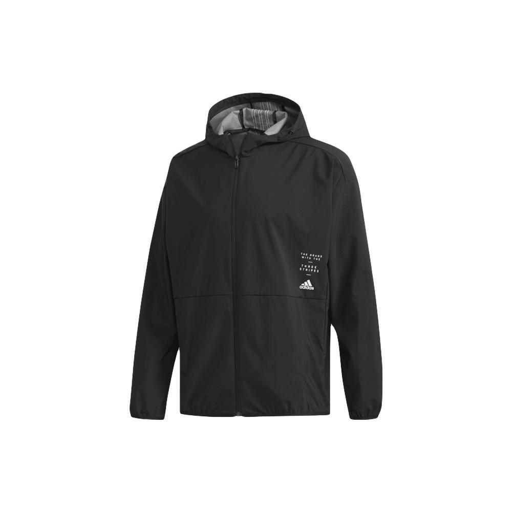 adidas M Id Trvl Wv Jk Windproof Sports Hooded Jacket Black Men s ED1942 M