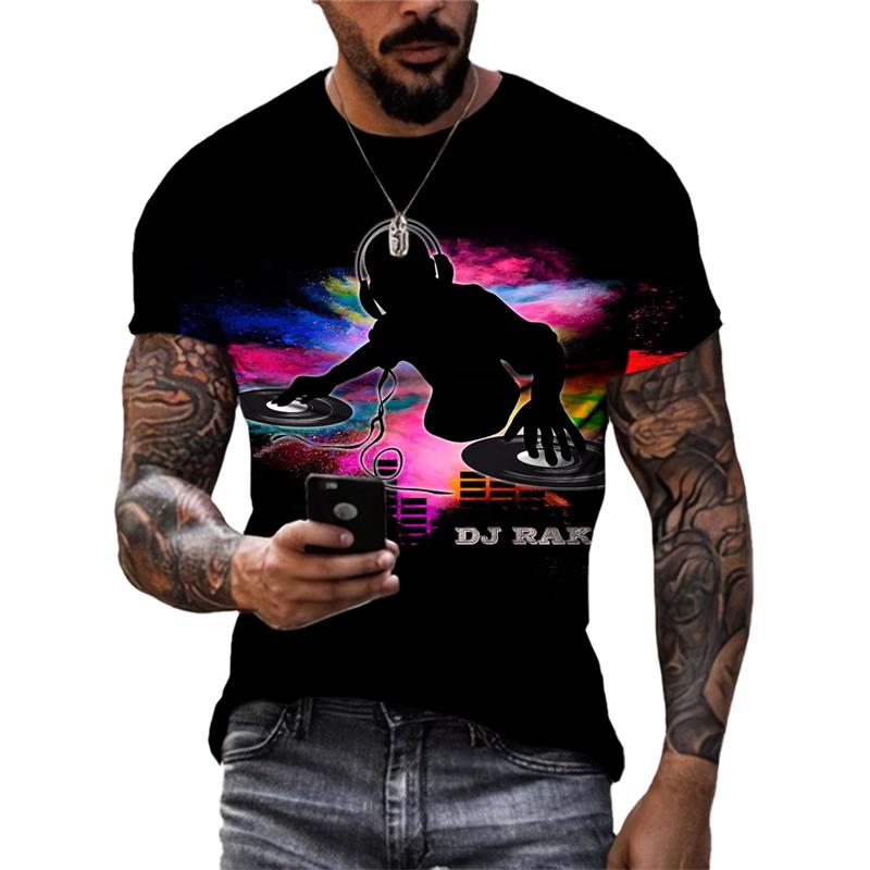 Sommer Mode Neue Musikalische Elemente grafische t-shirts Männer Trend Hip Hop Street Style Cooles T-shirt 3D Gedruckt harajuku tees Tops