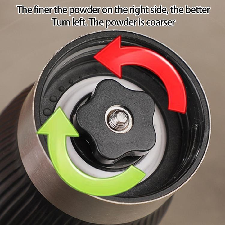 Manual Grinder Ceramic Adjustable Slip Handle Easy For Use