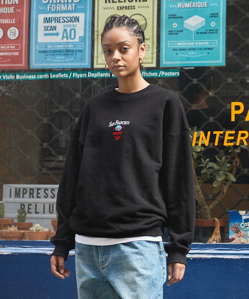 Peullukeu San Francisco Sweatshirt Black Fmt3074
