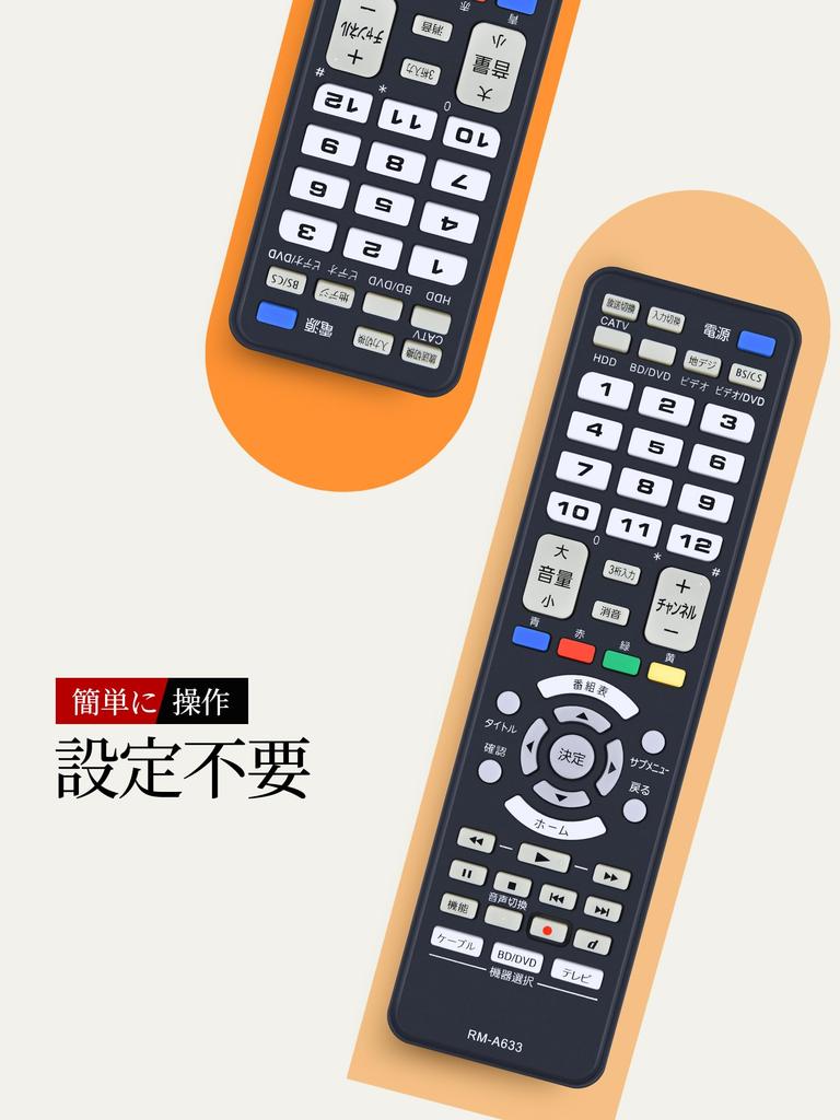 AVTVA AV Multi Remote Control for JVC RM-A633-B