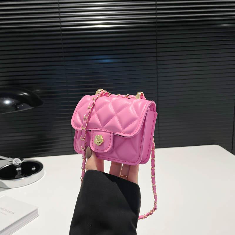 

2025 летняя мини-сумка знаменитая квадратная сумка женская цепочка с бриллиантами универсальная сумка-мессенджер розовый
