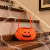 Große Kapazität Süßigkeitentasche Halloween Kürbis für Kinder, Kleiner Süßes oder Saures Eimer, Oder Tragetasche Weiches Gesichts Korb mit Griff Party Dekoration Kinderfreundlich