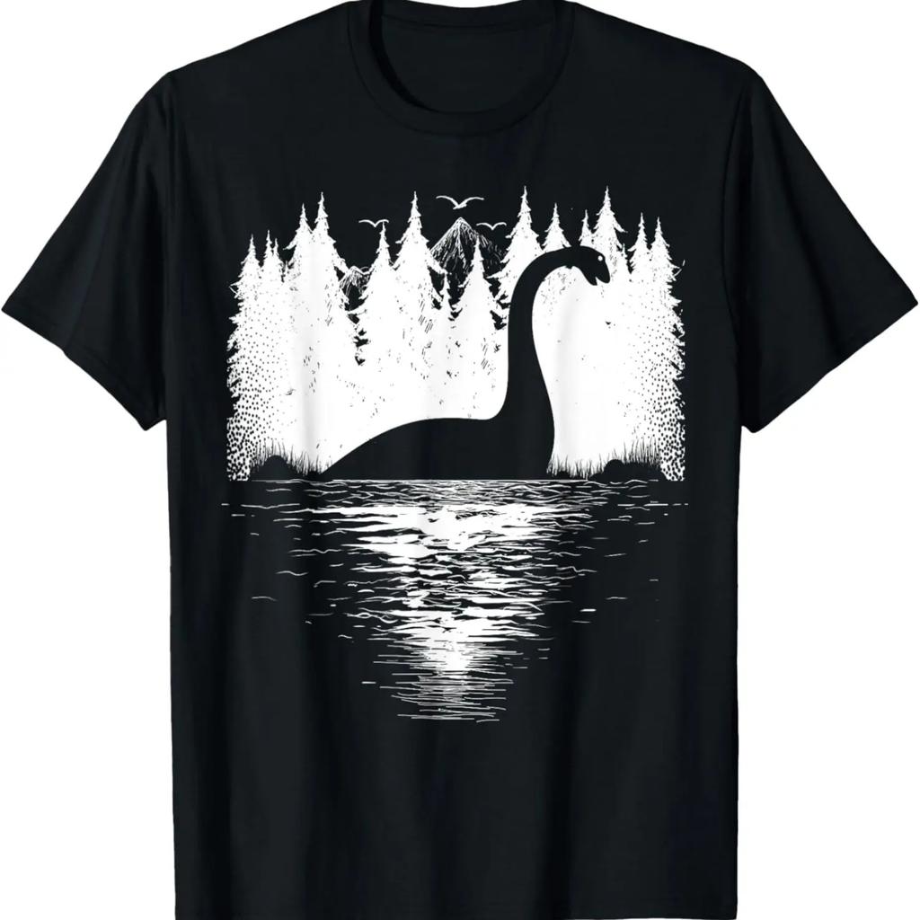 Mostro di Loch Ness Bambini Ragazzi Donne _ Scozia Cryptide Nessie Maglietta