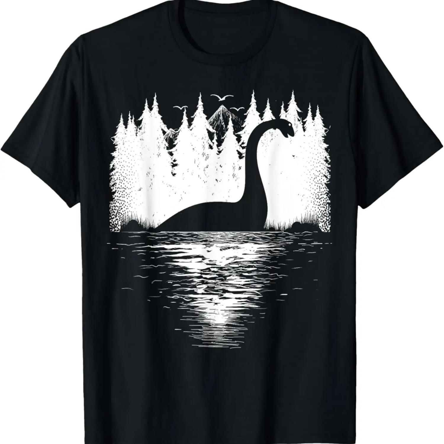 Loch Ness Monster Kids Youth Women _ Scotland Cryptid Nessie T-Shirt S