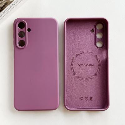 Silicone Liquido Ufficiale Per Custodia Magnetica Per Per Samsung Galaxy S25 S24 S23 S22Ultra Plus A56 A16 A55 A54 Copertura Morbida Candy