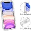 Military Level Heavy Duty Hard  3IN1 Transparent Shockproof  For iPhone 14 13 11 15 16 Pro Max MINI X XR XSMAX SE 6 7 8Plus Case