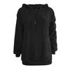 Damen Kapuzen-Sweatshirt-Mantel, Winter, warme Wolle, Reißverschlusstaschen, Baumwollmantel, Oberbekleidung