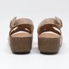 Melting Brown Women Wedge Heel Sandals Punching Strap Vacation Sandals