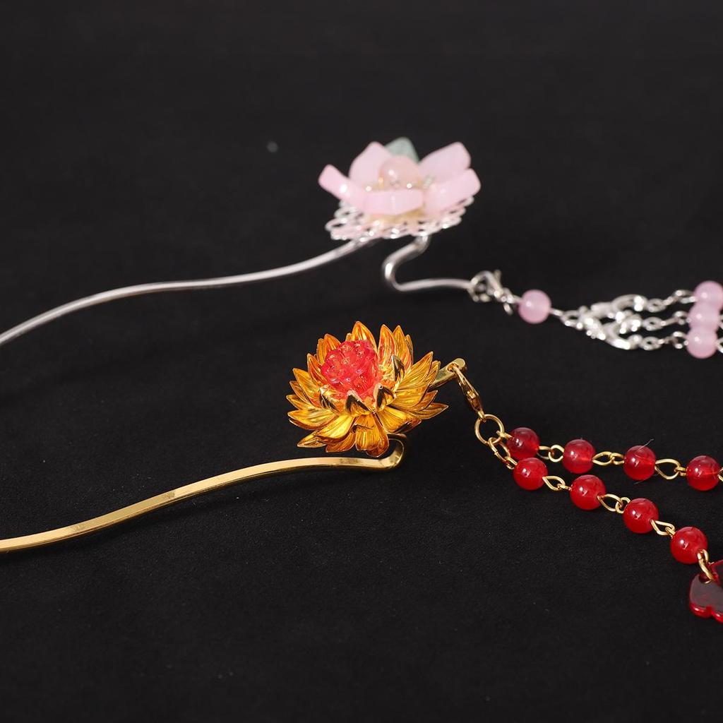Antique Accessory Copper Snake Shaped Flowing Cloud Hairpin For DIY Jewelry Making Craft