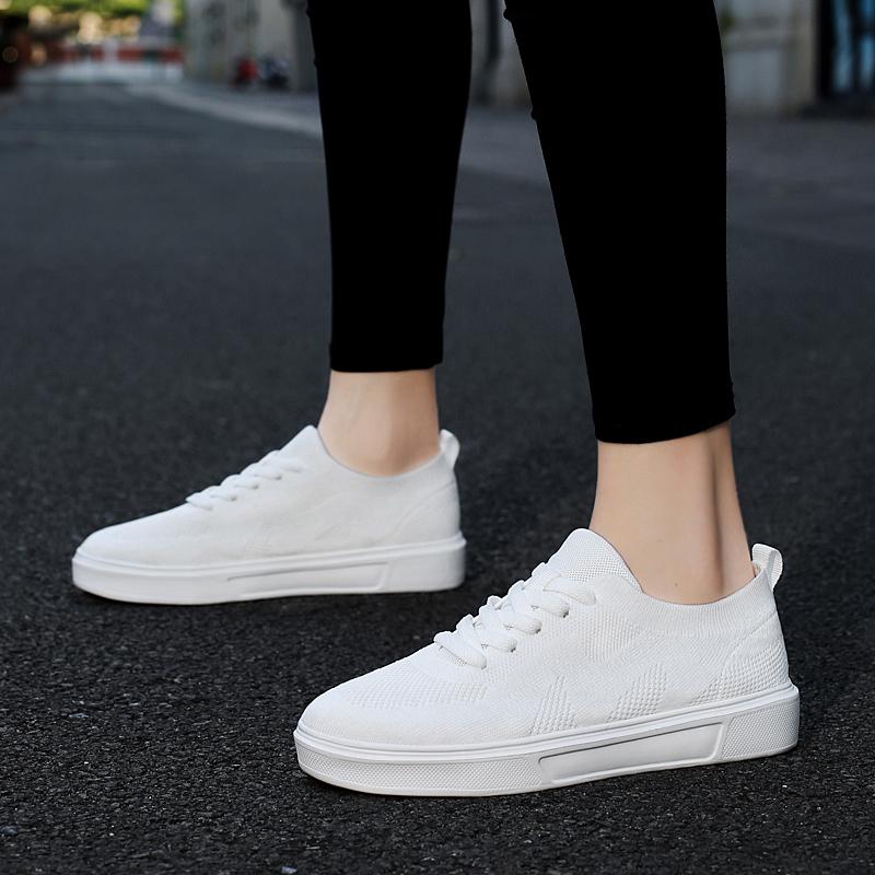 TUINANLE Pantofi Plati Femei Alb Alergare Mers pe jos Rezistenta la uzura Pantofi barbati