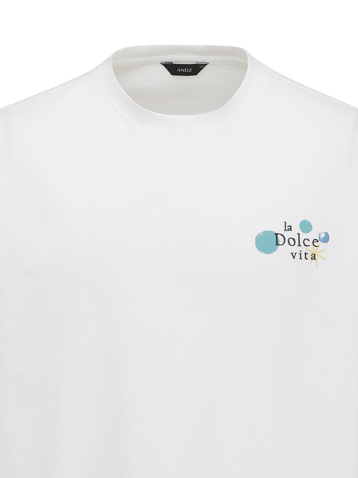 AND Z Men'S) Graphic Front Embroidery Short Sleeve T-Shirt_Blf2Tr1031Wt