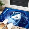 1PC rug Blue And White Shield Millonarios Carpet, Chair Rug,Area Rug for Office Bedroom living rooms bedroom, Doormat decor Christmas fan gifts