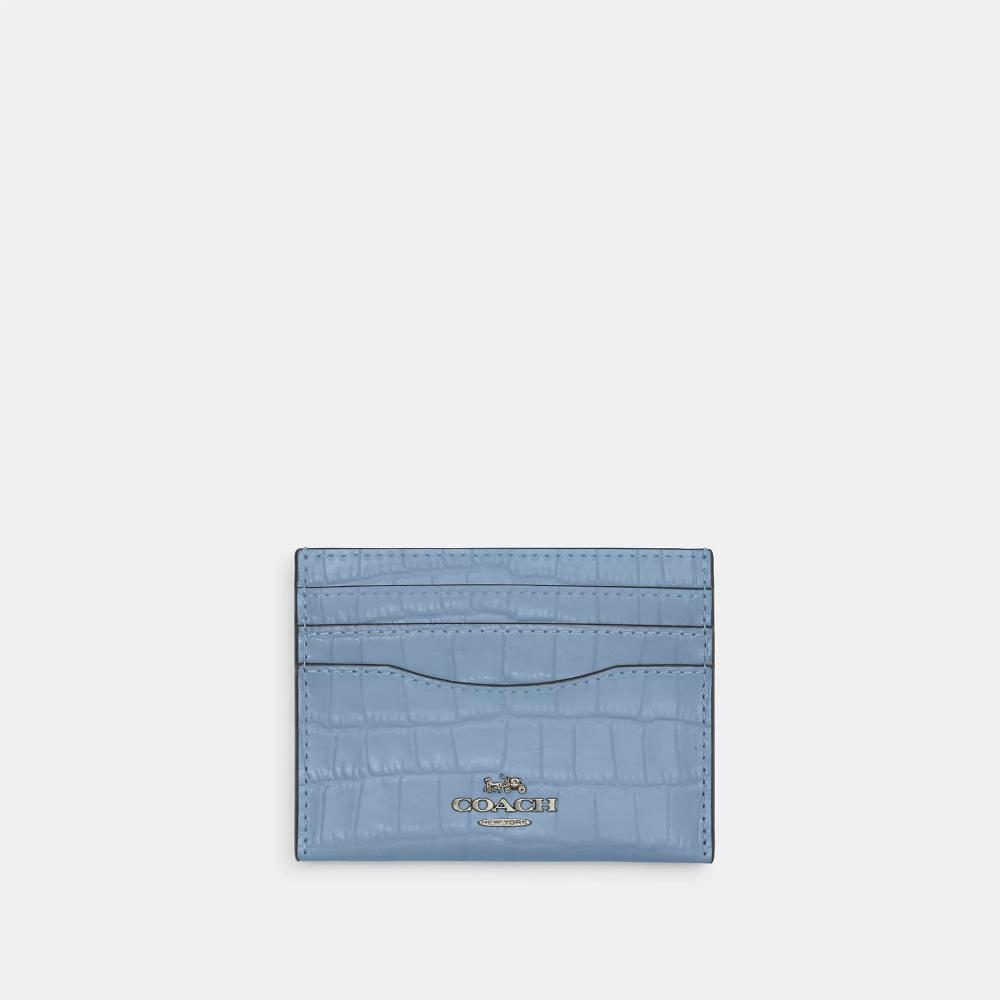 

Футляр для карт Coach Slim Id, василек из бронзы
