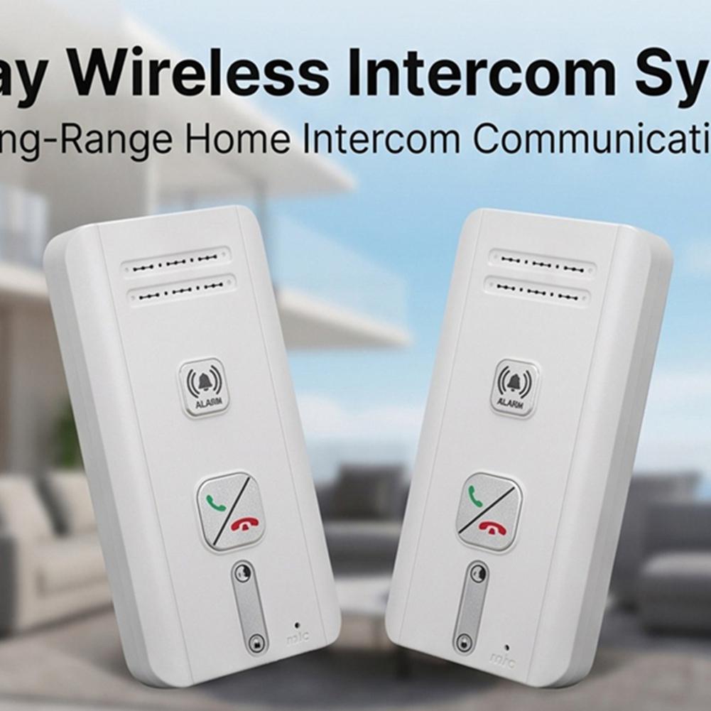 Système d'interphone sans fil 2 voies 500m Distance Interphone sans fil pour la maison Système de communication