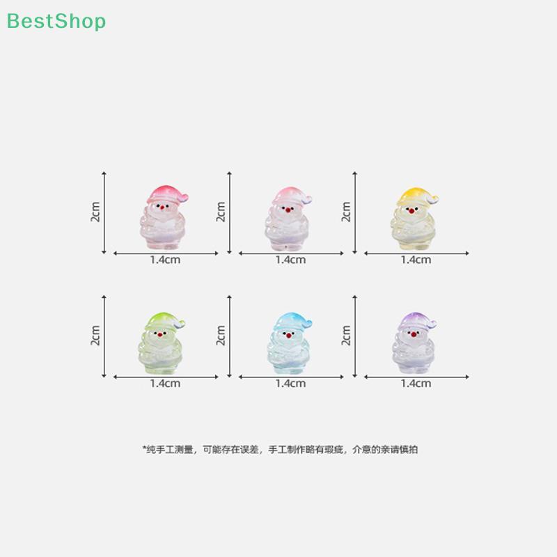 Cute Glow-in-the-dark Santa Claus Figurine Decoration, DIY Ornament Miniature Landscape Model Decor