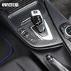 For BMW 3 4 Series F30 F31 F32 F35 2013-2019 Real Carbon Fiber Car Console Gear Shift Panel Decoration Cover Trim Stickers