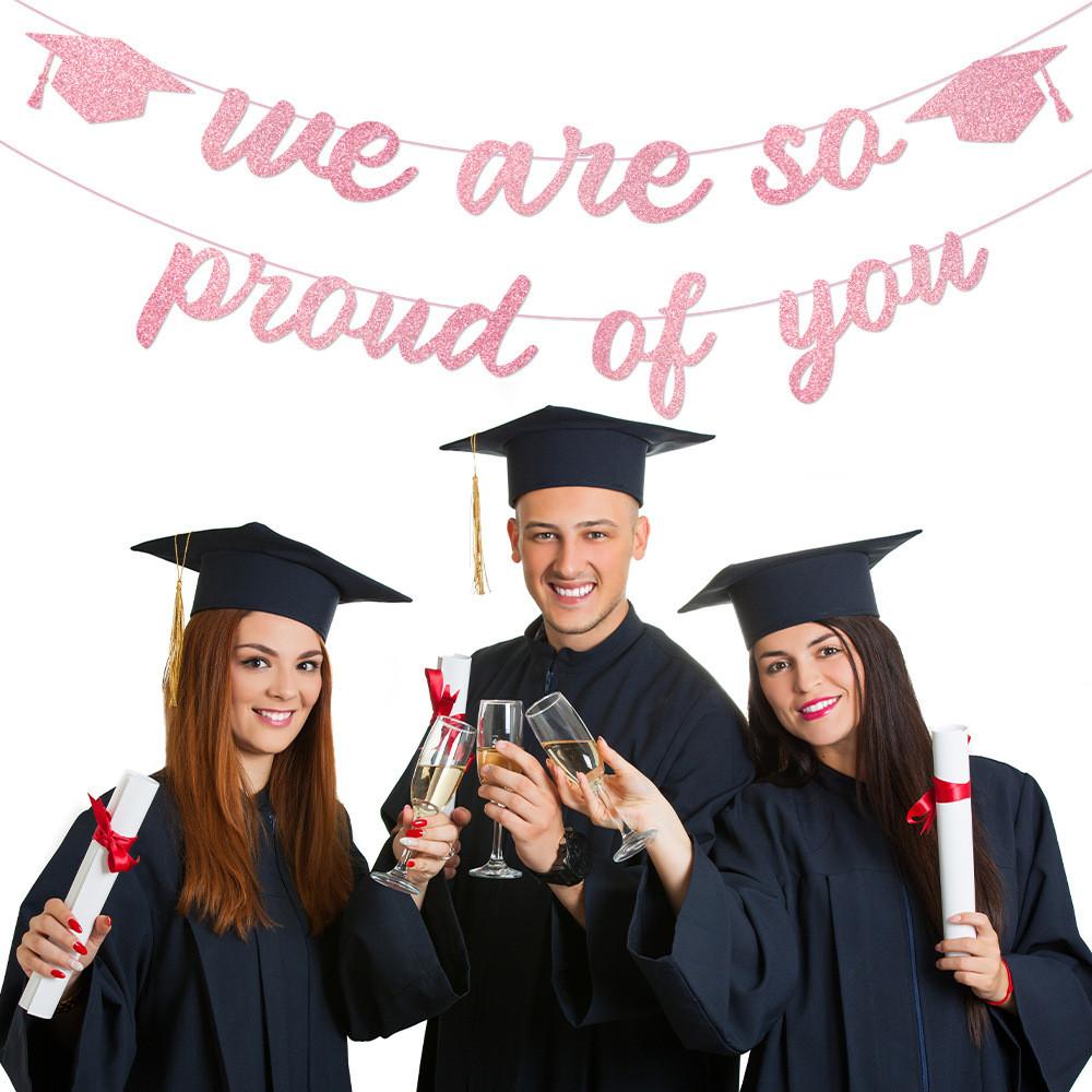 Graduation Theme Season Flash Paper Banners Party Scene Decoration Props