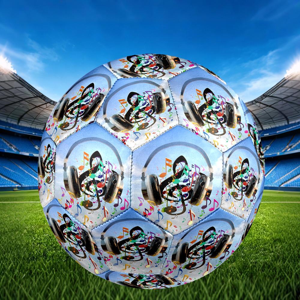 1pc Music Air Size 5 Soccer Ball Professional Match Training Football Indoor &Outdoor Sports Ball Lightweight Durable c6520