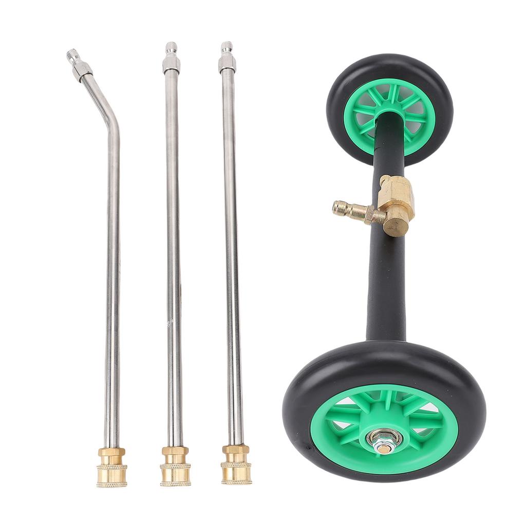 17.7in Undercarriage Cleaner Kit 2.5 GPM 4000 PSI Multifunctional Angle Adjustable High Pressure Under Car Washer