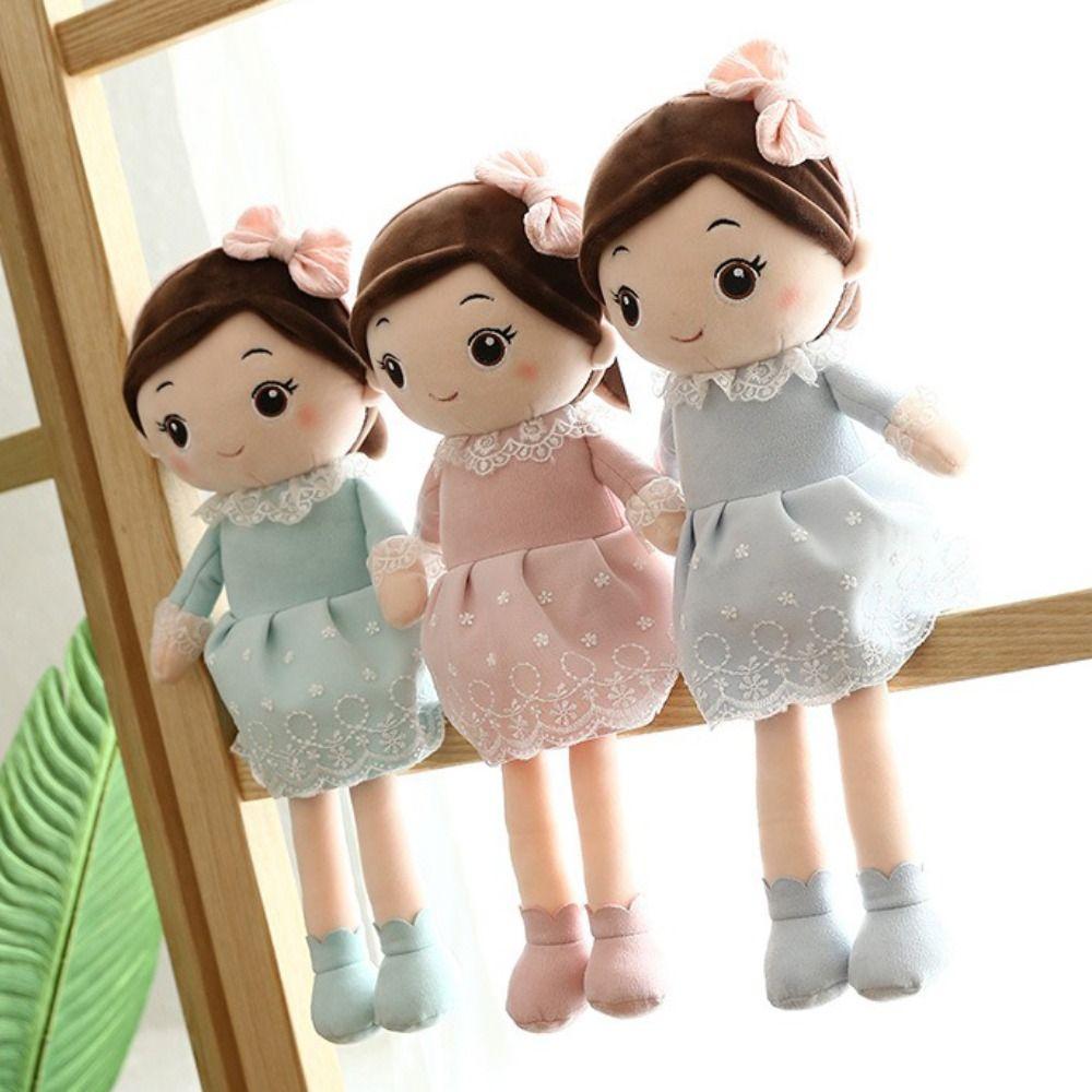 Lace Clothes Sleeping Dolls 40cm Size Soft Doll Pillow Cute Stuffed Dolls  For Kids