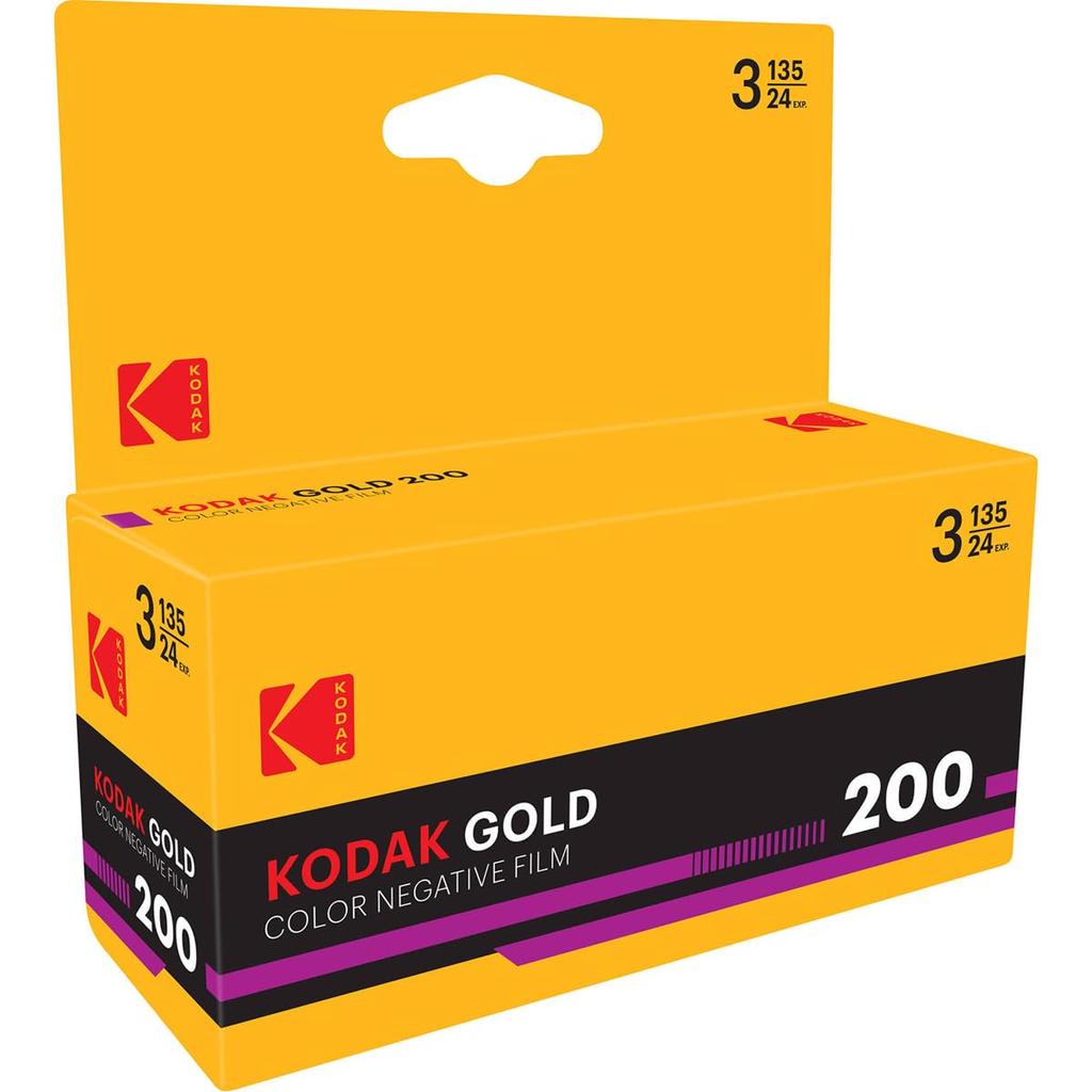 Kodak Color Negative Film GOLD 200 35mm 24 Exposures 7518301 3-Pack