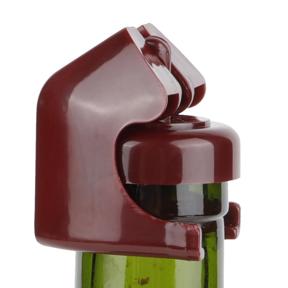 5pcs Wine Champagne Bottle Stopper Wine Preserver Cork Sealing Plug Red