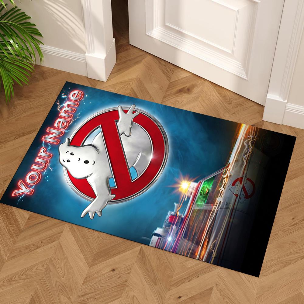 Ghostbusters Personalized Name Floor Mat Suitable for Decorate room Playrooms Kitchen Game Room Anti-slip Rug Decorate Offices
