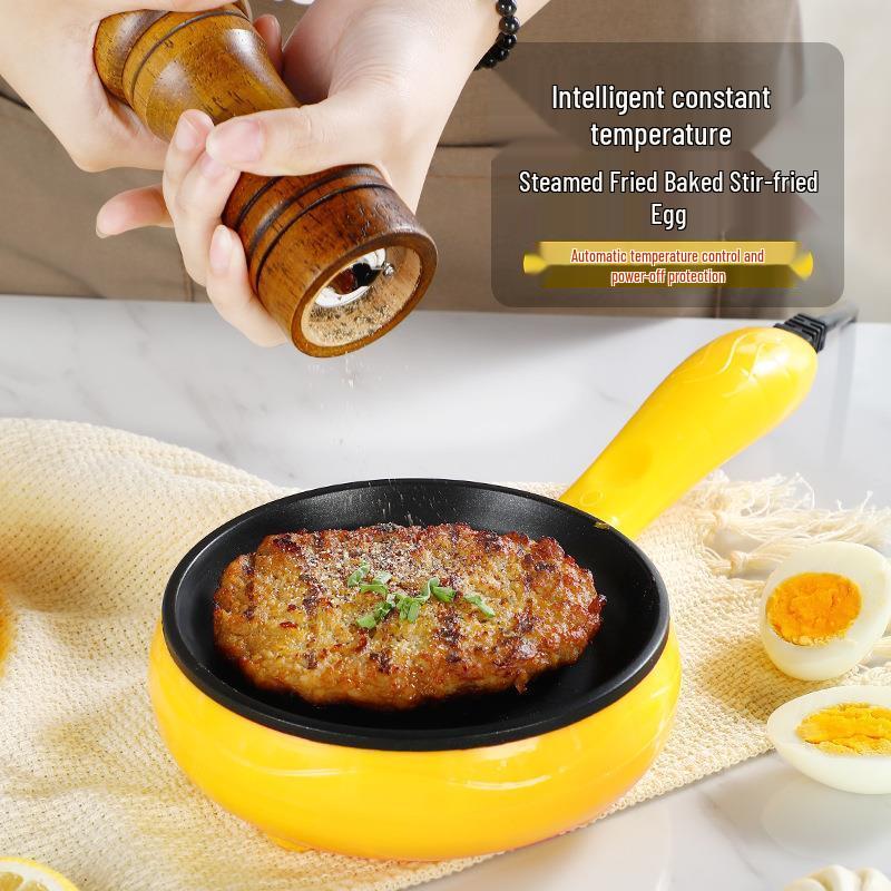 Cocedor y Freidora Eléctrica de Huevos Compacto de Doble Capa con Apagado Automático