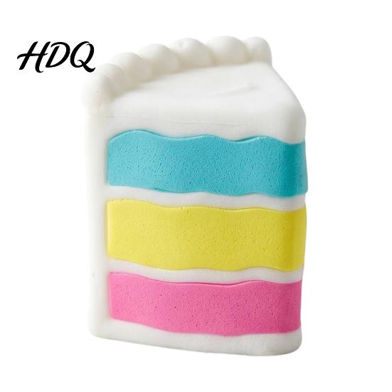 Slow Rebound Stress Ball Rainbow Cake Relief Toy Rising Dessert Squeeze Fake Home Office Workers Hand Relaxation Sensory Party Favors Giant
