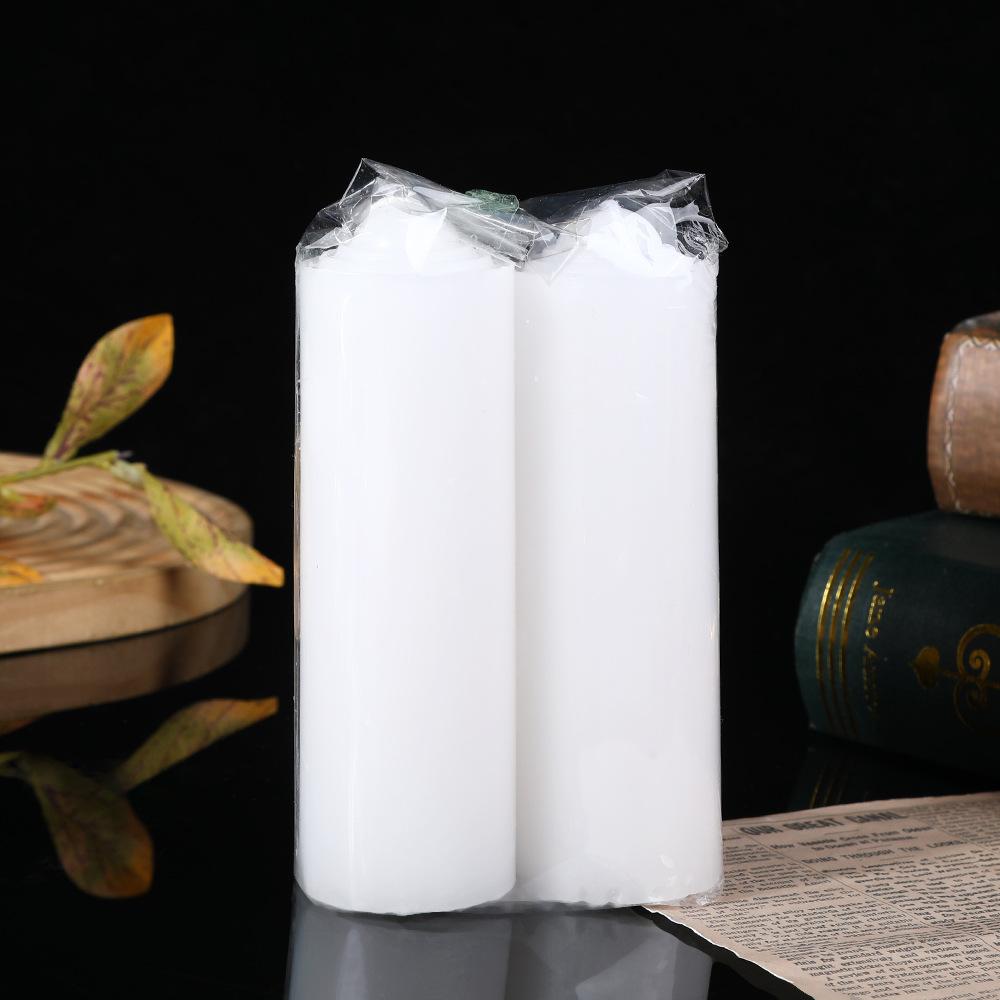 

Очень толстая цилиндрическая свеча для освещения, бытовая, красная, белая, желтая, аварийная при отключении электроэнергии, романтическая свадьба без свечей 4.2 * 13 white 2 pcs