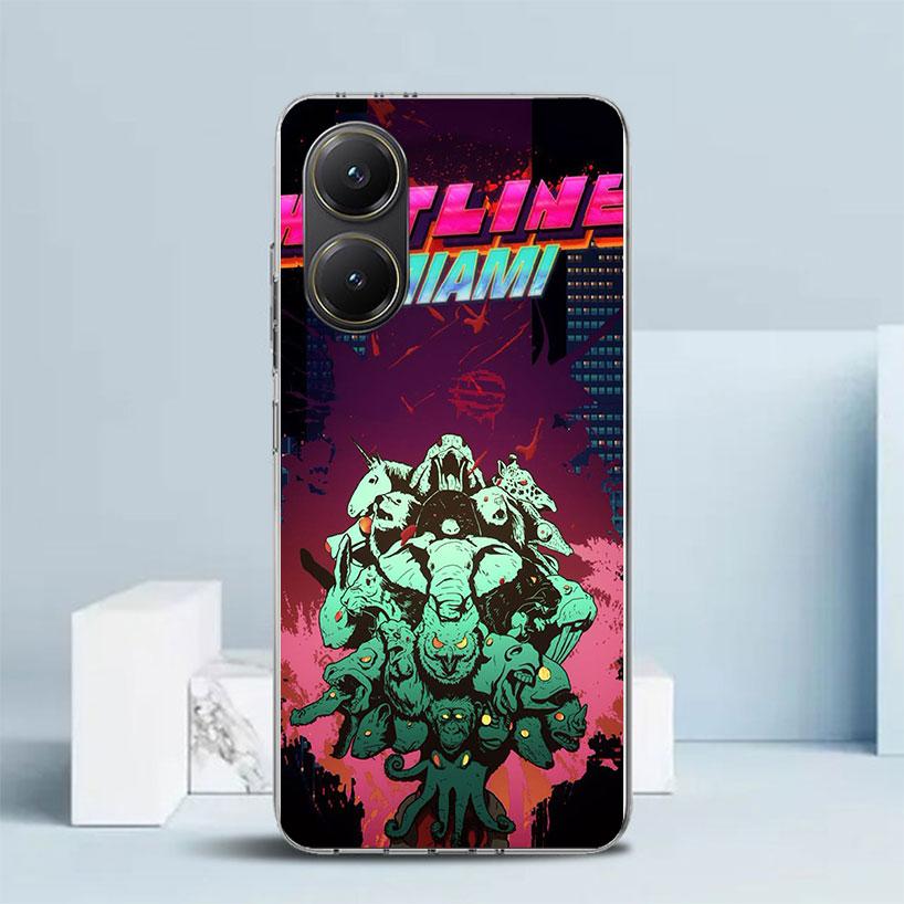 Game Hotline Miami Soft Cover for Xiaomi Poco F7 Ultra X7 X6 X5 Pro M7 Phone Case Redmi 15 15C 13 13C 12 12C 10 10C Print Shell