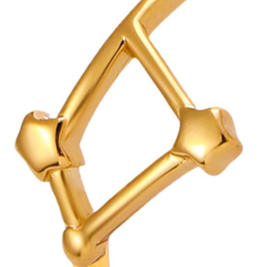 Student Ring Electroplated Finish Adjustable Opening Design Star Symbol Ring Couple Matching Ring Alloy Jewelry Gift