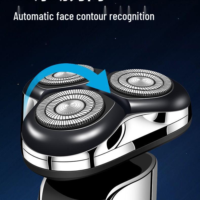 303 Smart Floating Three-Head Electric Shaver with Magnetic Display, USB Charging, Full Body Washable
