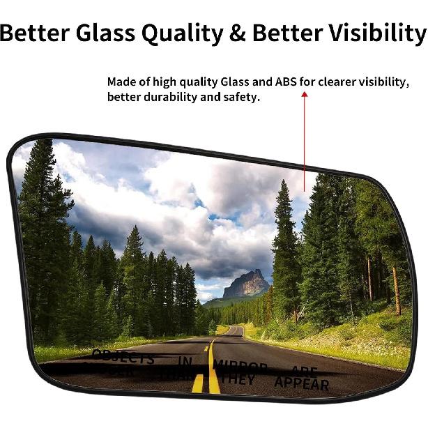 Passenger Side Mirror Replacement For Nissan Altima 2013 2014 2015 2016 2017 2018 Sentra 2013 2014 2015 2016 2017 2018 - Right Side Mirror Glass,