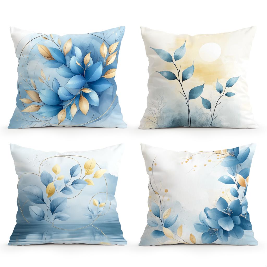 Modern leaves Cushions Pillowcase Polyester Cushion Cover Throw Pillow Sofa Decoration Pillowcover Home Car Sofa Decor