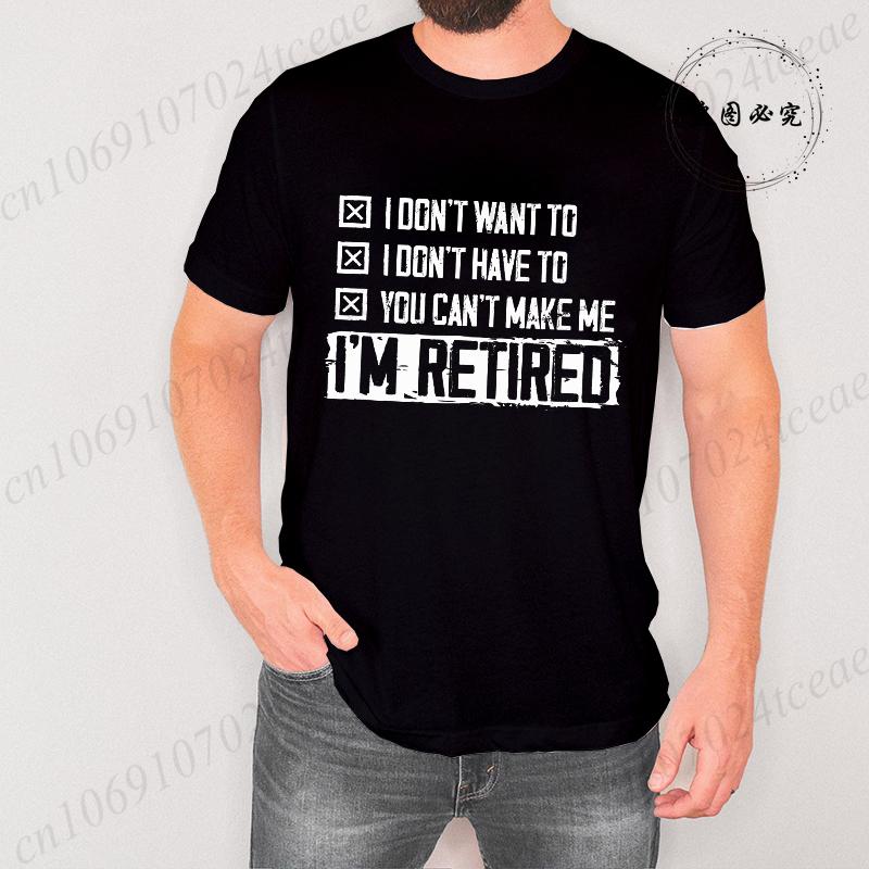 Retirement T-shirt Mens Retired Dad Mom Grandpa Grandma Shirt Retirement Funny Unisex Womens Mens Tee Shirt Clothing