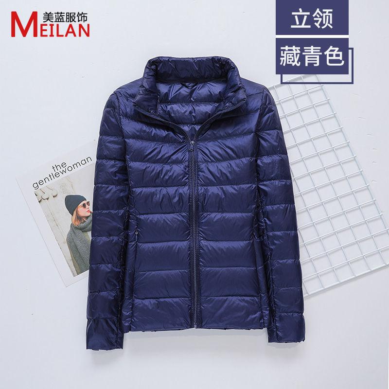 Down jacket women's new short light and thick warm and slim fashion jacket
