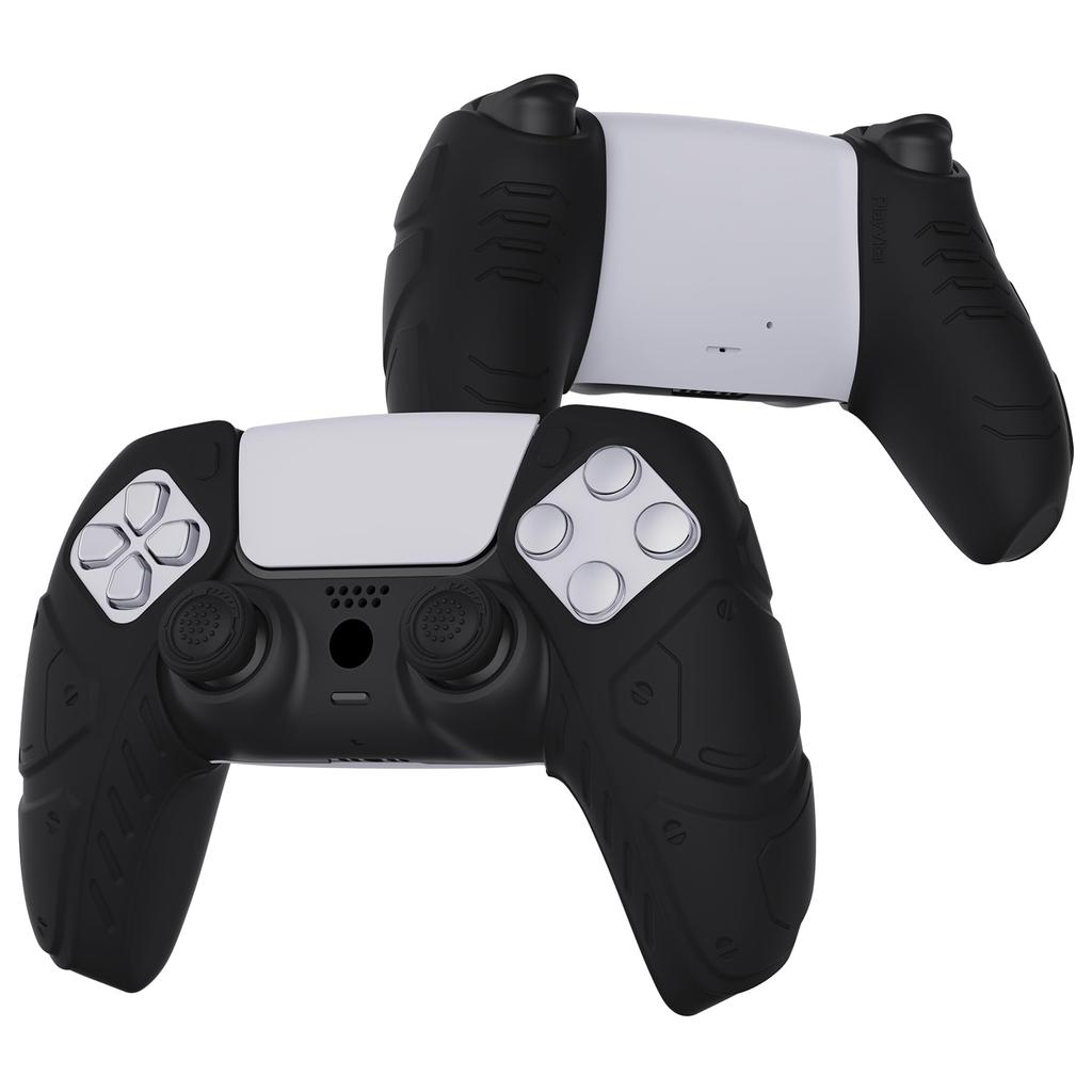 PlayVital PS5 Controller Ergonomic Soft Controller Silicone Grip Case with Thumbstick Compatible with PS5 Controller Charging Stand Edition Cover,