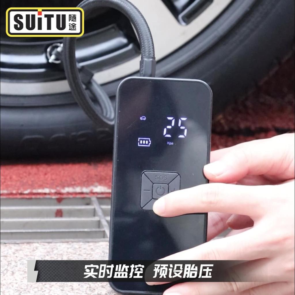 Compresor Auto Portabil Fără Fir Pompă de Aer Portabilă Umflator Inteligent Digital Pompă Inflatabilă Pentru Mașină Bicicletă