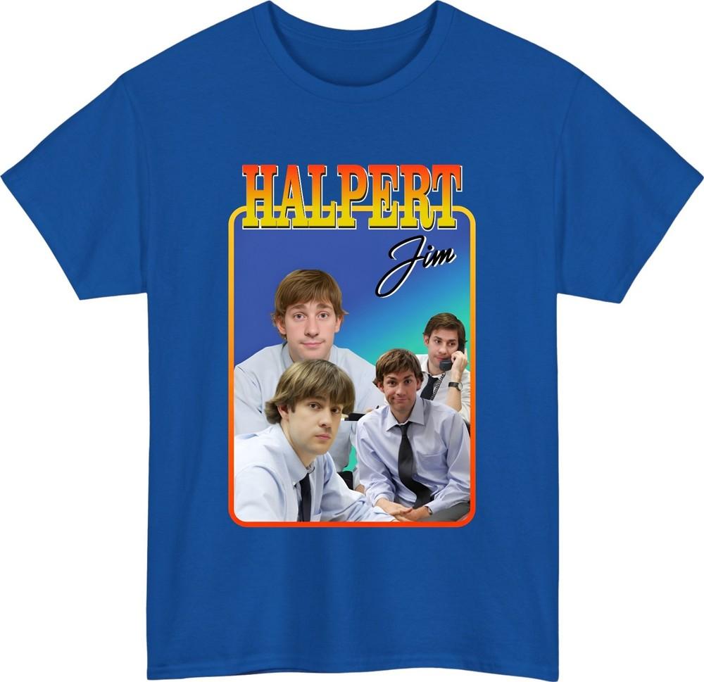 Retro Jim Halpert Funny Office Meme TShirt Classic Collage Style Vintage Tee