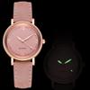 Luminous Women's Leather Strap Fashion Watch