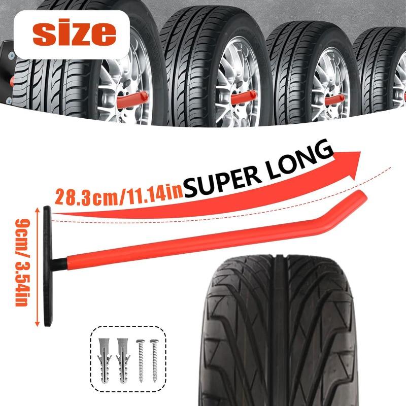 1PCS ladder garage garden tool hook set, tire hook wall load-bearing storage metal tire