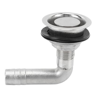 Marine Flush Mount Fuel Gas Tank Vent 316 Stainless Steel Vent Hose Fitting 90 Degrees  Connector 16mm