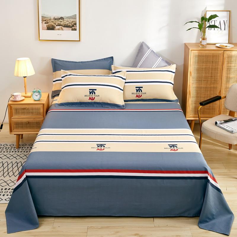 100% Baumwolle Bettlaken Pflanzen Blumen Gedruckt Einzel Doppel Top King Laken Reine Baumwolle Einzelgröße Kinder Bettwäsche (Kein Kissenbezug)