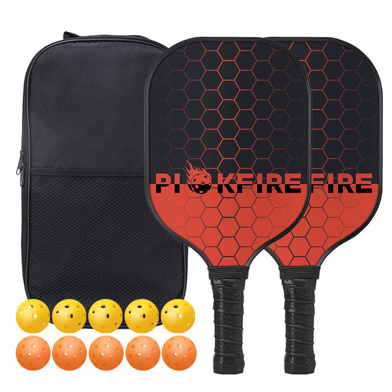 Carbon Fiber Honeycomb Pickleball Paddle Set