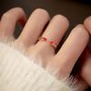 Banyan Tree Red Double Gourd S925 Silver Women's Open Index Finger Ring - Classic Star Style Trend