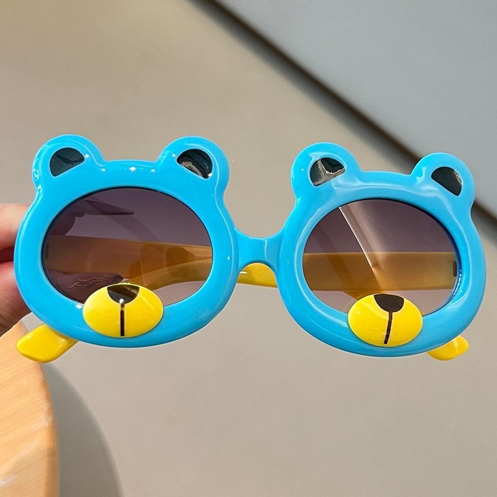 Cartoon Bear Kids Sunglasses Uv400 Protection Lightweight Sun Glasses Fashion Shades Sunglasses Boys Girls Outdoor Activities